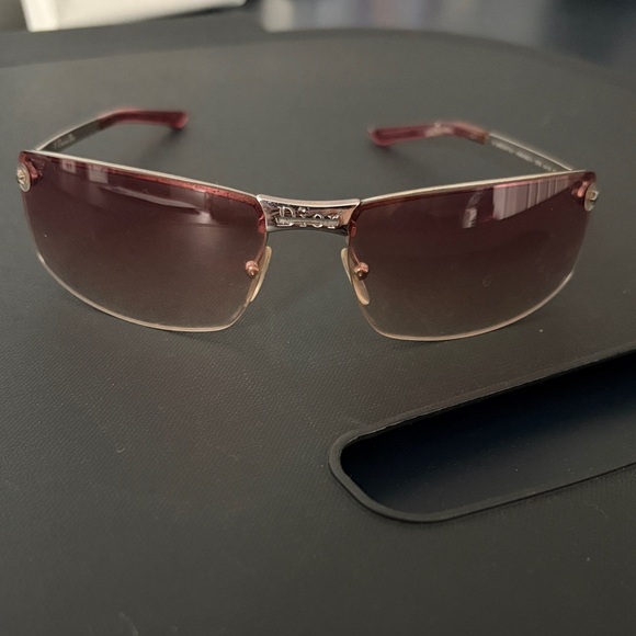 Christian Dior Ladies Pink Rimless Sunglasses - Picture 2 of 6